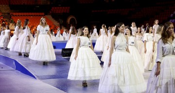 Las candidatas ensayaron en la Fonteta